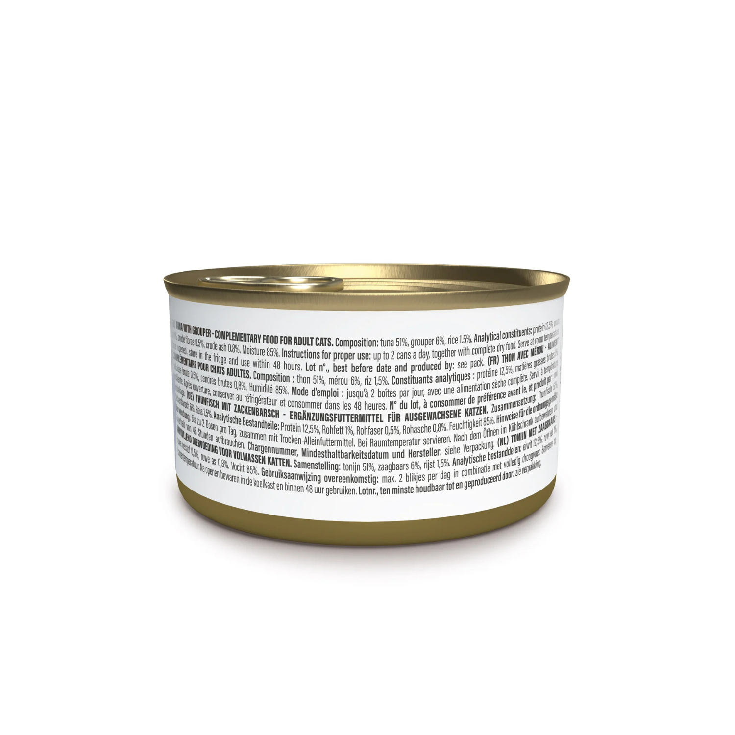 Schesir Complements Cat Wet Food In Jelly Can Tuna With Grouper 70g